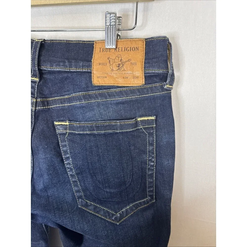 True Religion Rocco No Flap SE 31x34‎ Stretch Jeans Dark Wash